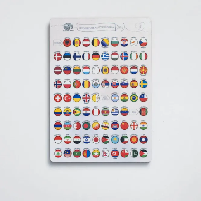 Hovedbilde Treflagg Sticky Pins til Verdenskart  Enjoy The ...