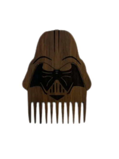 Hovedbilde Skjeggkam i tre Darth Vader design Verden i Tre